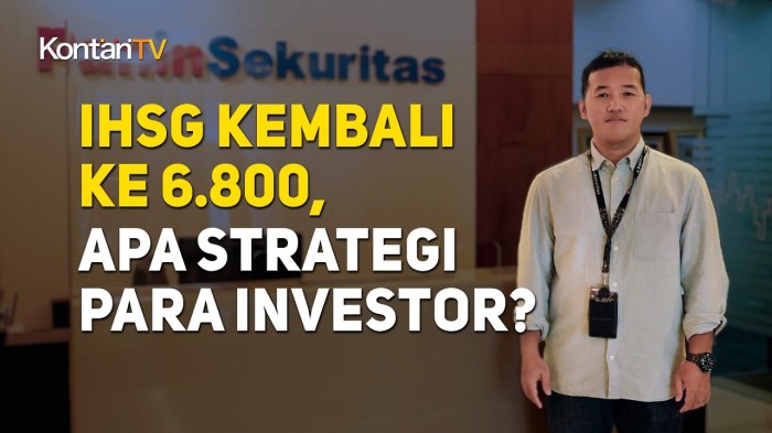 IHSG kembali ke 6 800, Apa Strategi Para Investor? | KONTAN Prediksi ... Strategi Investor Ritel Hadapi Fluktuasi IHSG