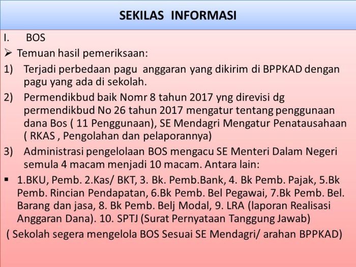 SEKILAS INFORMASI I.BOS Temuan hasil pemeriksaan: 1)Terjadi perbedaan ... Mendagri: Pajak Baru Bisa Jadi Jawaban untuk NTB