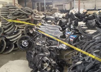 Penampakan Gudang Penadah 1494 Motor Hasil Kejahatan untuk Kirim ke Luar Negeri