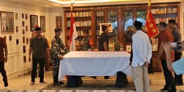 Jenazah Ryamizard Ryacudu Sampai di Rumah Duka Cikeas Bogor