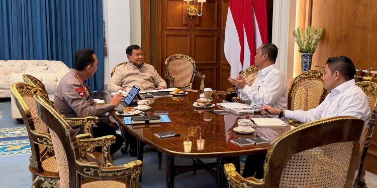 Prabowo dan Kapolri Bertemu di Istana, Inilah Pembahasan Mereka