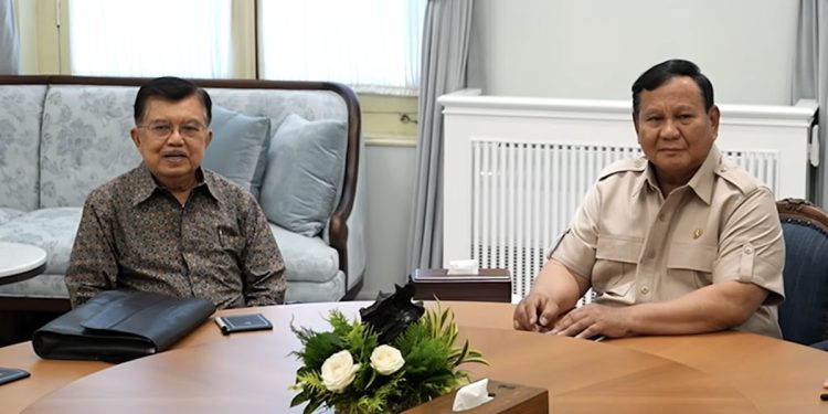 Prabowo dan Jusuf Kalla Diskusi Serius di Istana, Apa yang Diperbincangkan?