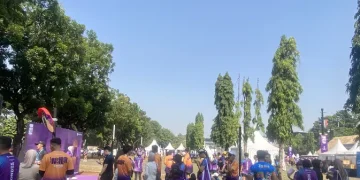 Peserta Lari Terganggu Abu Vulkanik Debu Masuk Sepatu dan Kaca Mata
