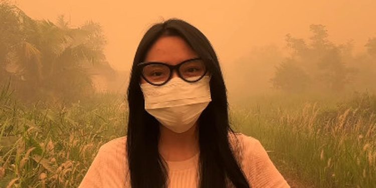 Langit Menguning dan Penebalan Kabut Asap