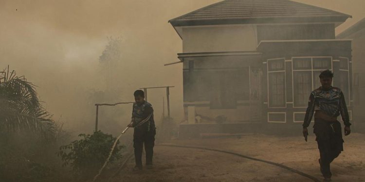 Masyarakat Palangka Raya Terimpas Dampak Asap Karhutla