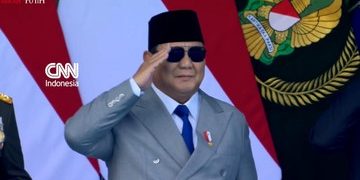 Prabowo Pimpin Upacara HUT ke-81 TNI